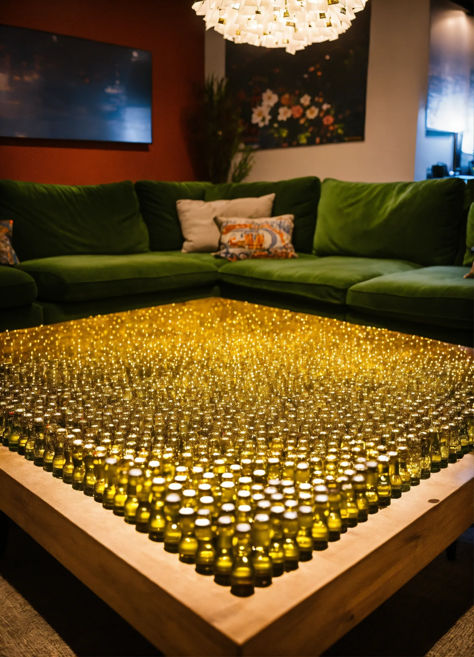 Recycled material kitchen décor